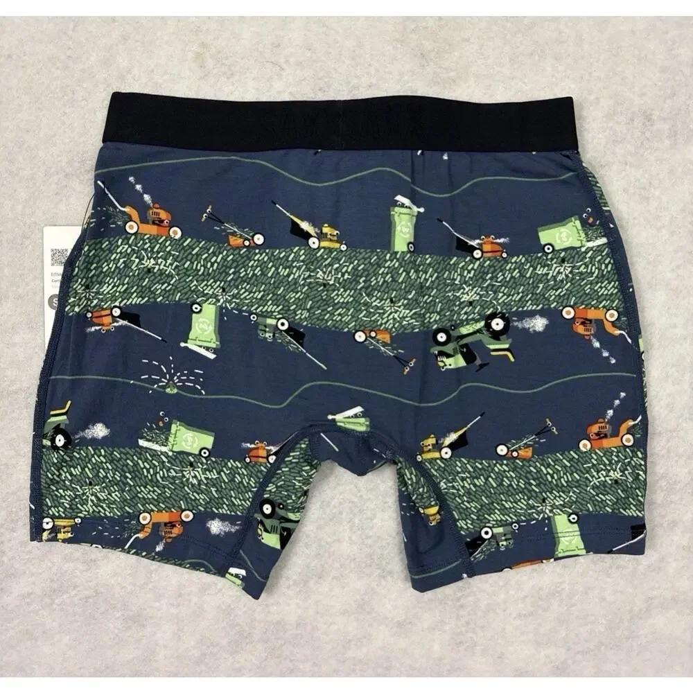SAXX Vibe Xtra Boxer Brief Mens Small Blue Golf Print Ballpark Pouch NWT